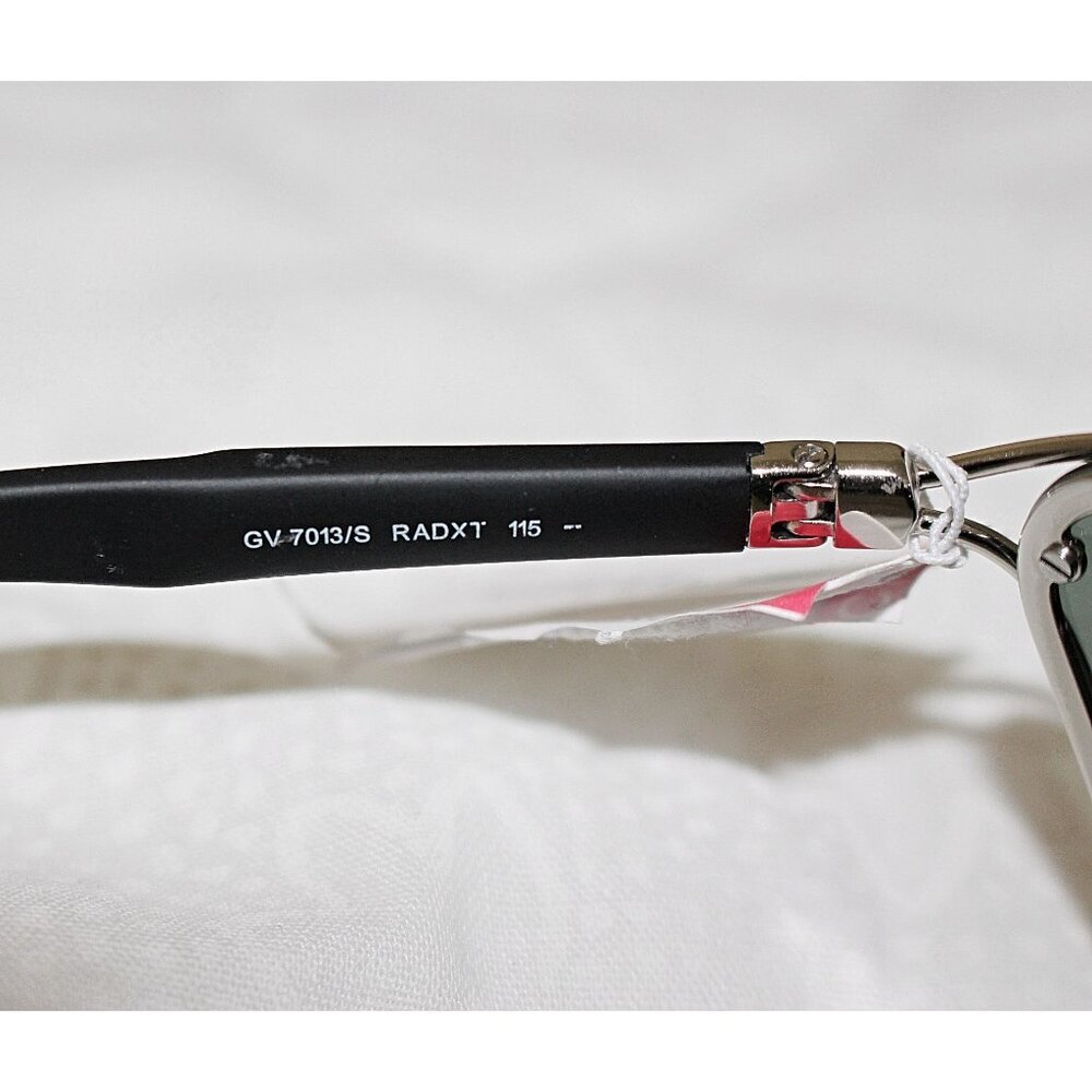 Givenchy - GV 7013 Acetate Mask Visor Sunglasses - Palladium/Blue Mirror - New - Picture 9 of 13